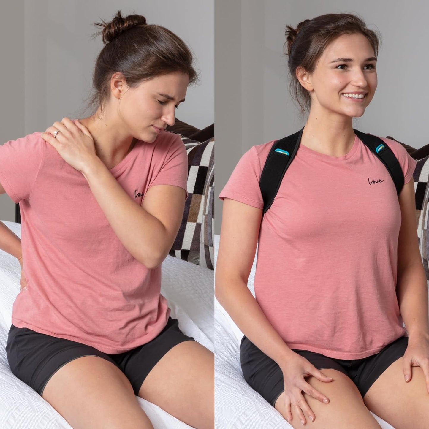 ComfyBrace Adjustable Posture Corrector – Breathable Back & Spine Support for Pain Relief