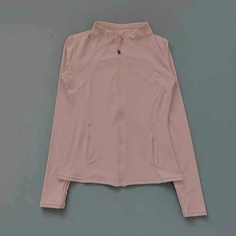 Yoga Clothes Windbreaker Sportswear Woman Running Long Sleeve Sweatshirt Sports Jackets Top Women Workout Tops Activewear