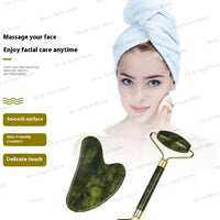 Jade Scraping Facial Massage Beauty Tool Natural Jade Scraping Board Roller Massager Law Tattoo Eye Beauty Bar