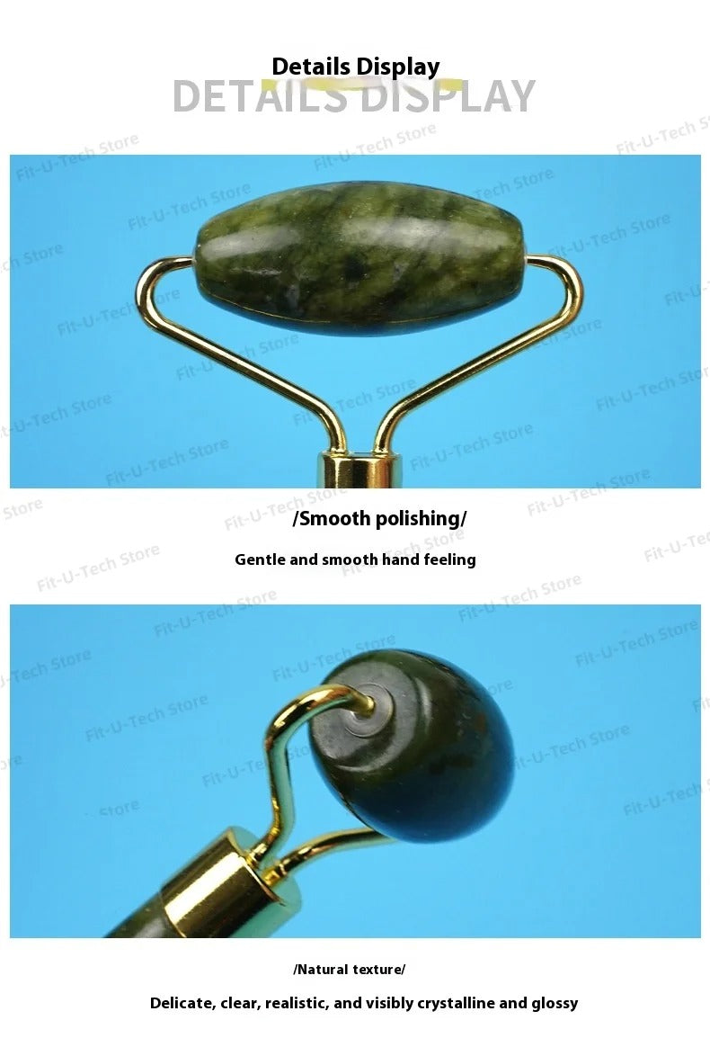 Jade Scraping Facial Massage Beauty Tool Natural Jade Scraping Board Roller Massager Law Tattoo Eye Beauty Bar